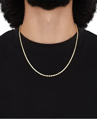 Macy's Hollow Rope Chain Necklace in 10k Yellow Gold