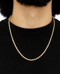 Macy's Hollow Rope Chain Necklace in 14k Yellow Gold