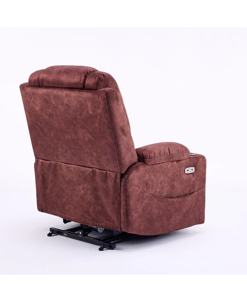 Streamdale Furniture Oversized Power Lift Recliner Massage Chair for Elderly