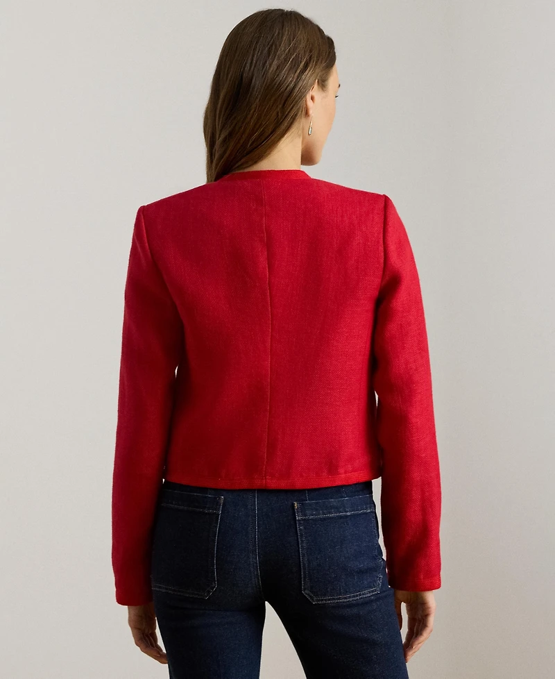 Lauren Ralph Lauren Women's Crewneck Long-Sleeve Cropped Jacket