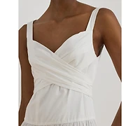 Lauren Ralph Women's Sweetheart Neck Sleeveless A-Line Midi Dress