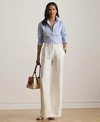 Lauren Ralph Women's Spread Collar Relaxed Fit Shirt