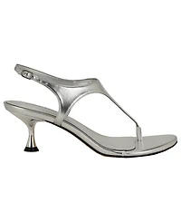 Calvin Klein Women's Portia T-Strap Flared Heel Dress Sandals