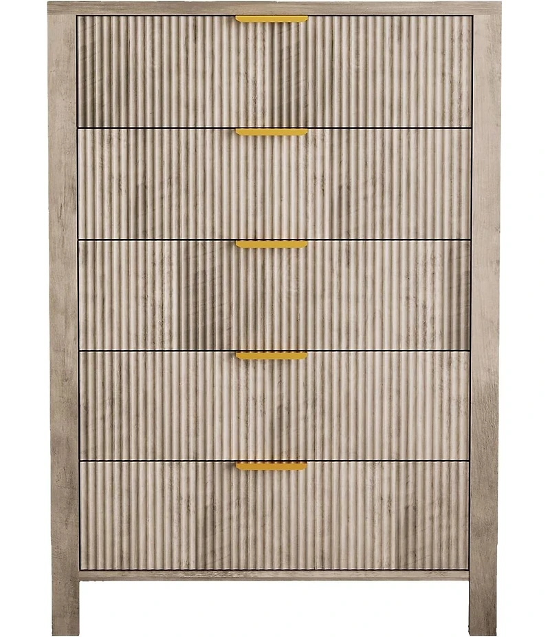 gaomon Oak Dressers for Bedroom with 5 Drawers Tall Wooden Dressers