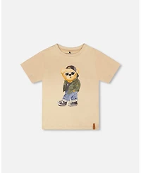 Deux par Deux Toddler Boys Cotton Jersey T-Shirt with Print