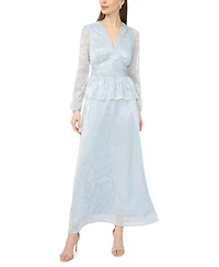 Msk Women's V-Neck Long-Sleeve Top