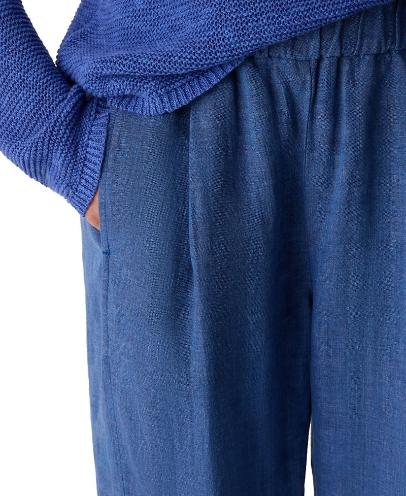 Eileen Fisher Women's High-Waisted Pull-On Ankle Pants, Regular & Plus