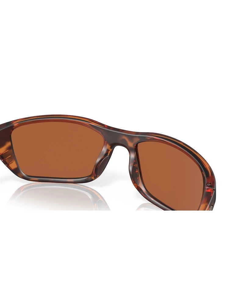 Costa Del Mar Unisex Rectangle Whitetip Polarized Sunglasses, 6S9056