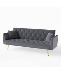 Streamdale Furniture Modern 72" Foldable Sleeper Sofa