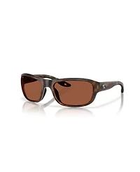 Costa Del Mar Unisex Rectangle Clipperton Polarized Sunglasses, 6S9119