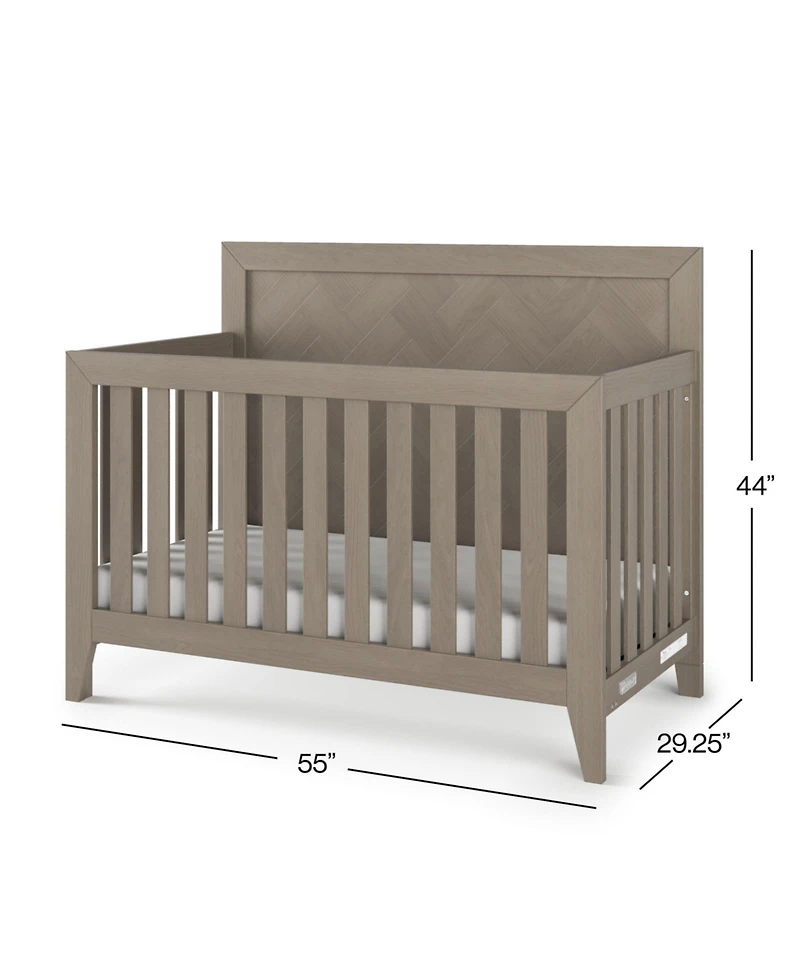 Child Craft Kieran 4-in-1 Convertible Crib, Toasted Chestnut