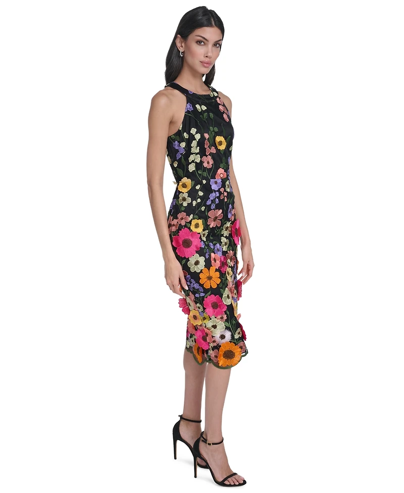 Eliza J Women's 3D Floral Sheath Dress