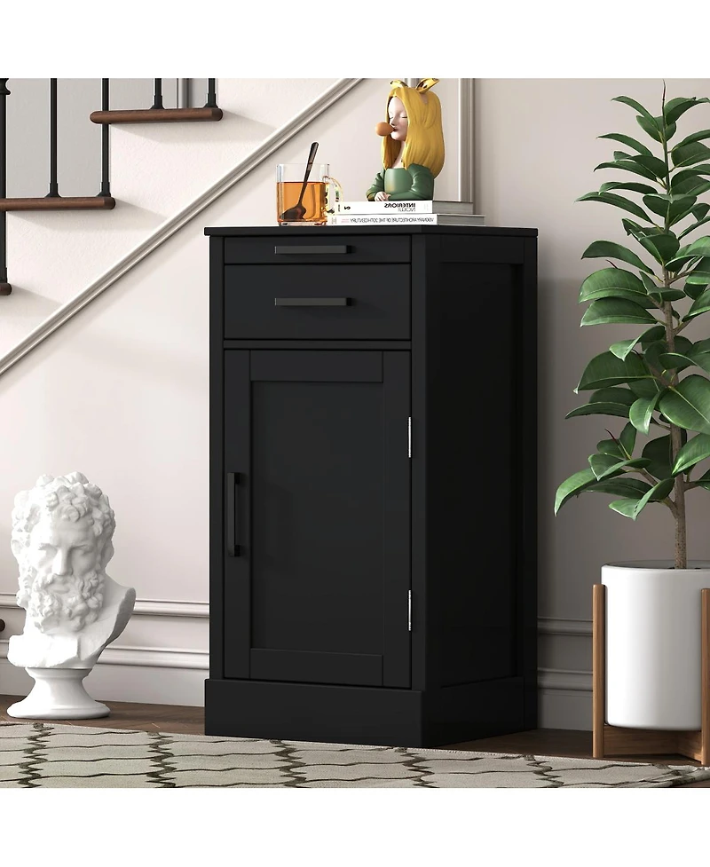 Streamdale Furniture Black color modular 24 wine bar cabinet Buffet Cabinet
