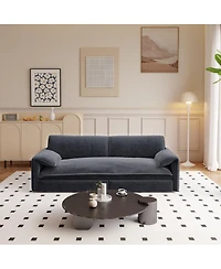 Streamdale Furniture 66" Queen Pull Out Sofa Bed with Storage, 3-in-1 Convertible Velvet Loveseat