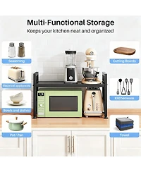 Yigii Expandable, Rust-Proof, Space-Saving 3-Tier Microwave Stand