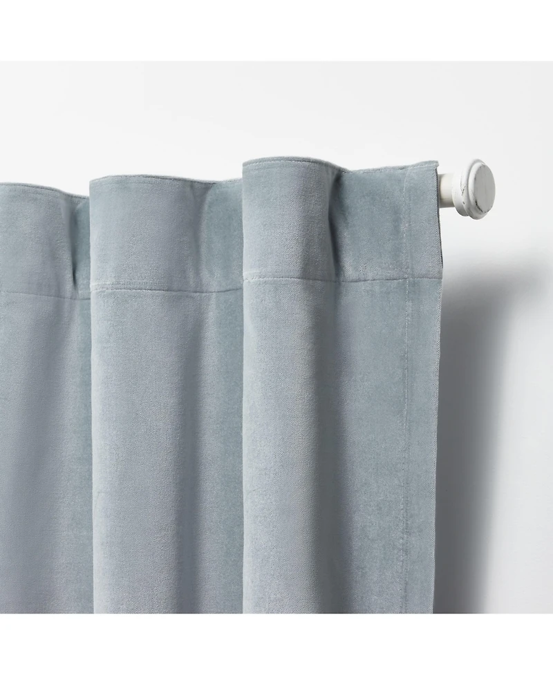 Lauren Ralph Lauren Velvety Room Darkening Back Tab Rod Pocket Curtain Panel