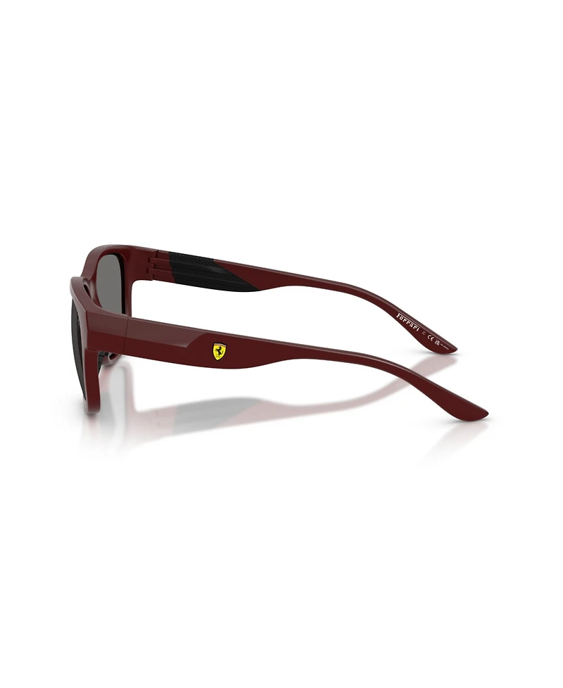 Scuderia Ferrari Men's Rectangle Polarized Sunglasses, FZ6028U