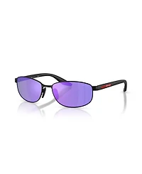 Prada Linea Rossa Men's Oval Sunglasses, Ps B53S