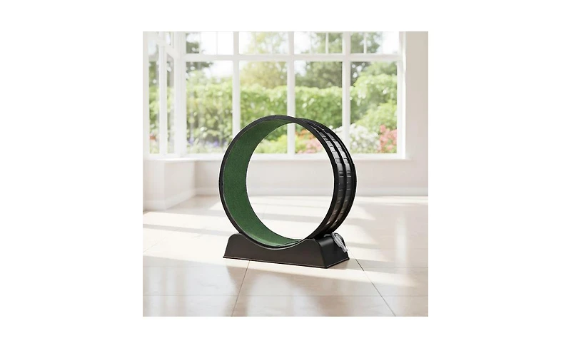 Aostirmotor Cat Treadmill with Green Carpet, Pp Track Connector & Toy Stick