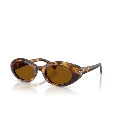 Miu Miu Women's Oval Sunglasses, Mu B09S