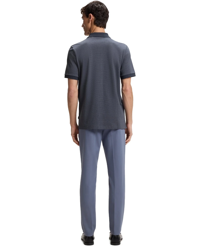 Boss by Hugo Men's Bubble-Structure Cotton Regular-Fit Dress Shirt