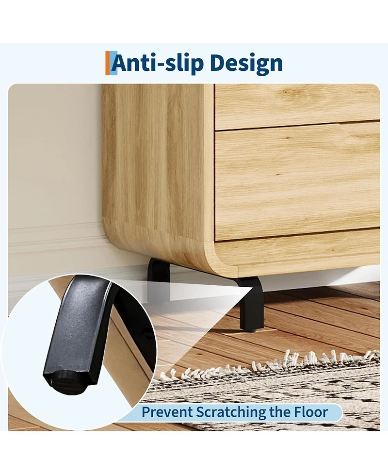 gaomon Dresser for Bedroom with 5 Drawers,Chest of Drawers with Large Wood Storage Dresser, Tv Stand for Bedroom