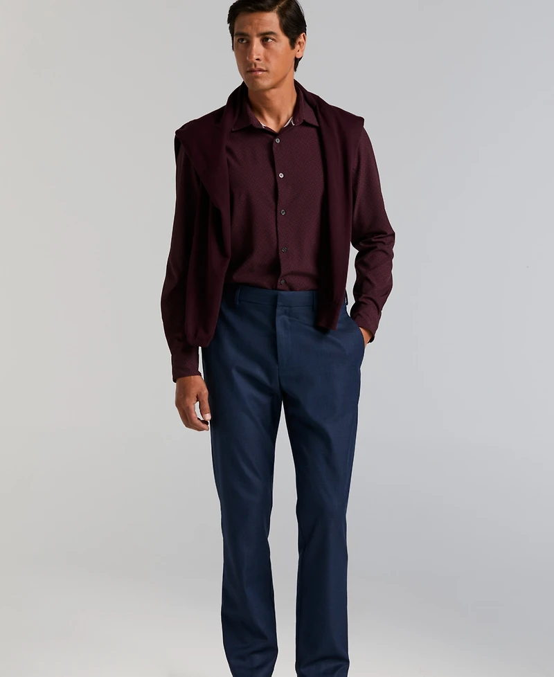 Perry Ellis Portfolio Men's Modern-Fit Stretch Solid Resolution Pants