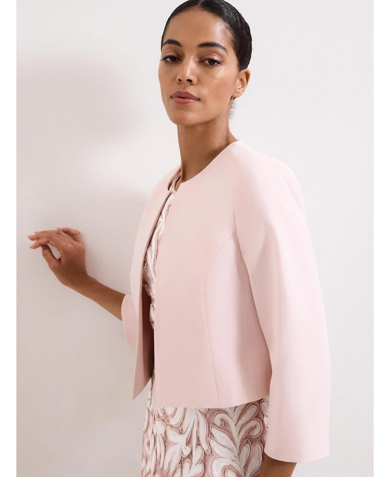 Phase Eight Women's Elizabeth Cropped Round Neck Jacket