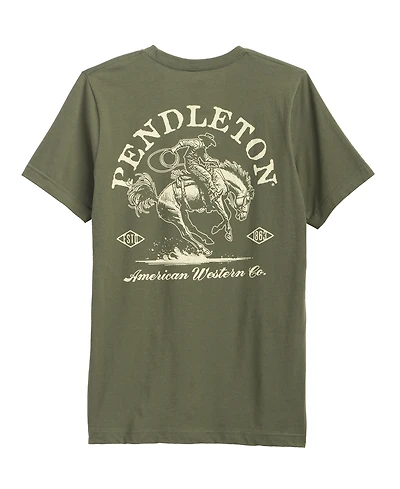 Pendleton Men's American Western Crewneck Graphic T-Shirt