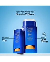 Shiseido Ultimate Sun Protector Clear Stick Spf 60+, 2.1 oz.