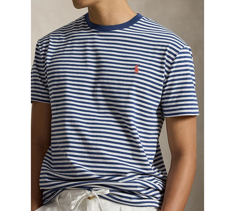 Polo Ralph Lauren Men's Classic-Fit Striped Cotton Jersey T-Shirt