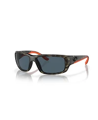 Costa Del Mar Men's Rectangle Fantail Polarized Sunglasses, 6S9006