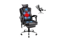 Aecojoy Office Chair with 7 Points Vibration Massage&Heat, Adjustable Ergonomic Recliner