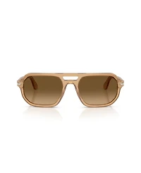 Persol Unisex Rectangle Guido Polarized Sunglasses, PO3393S