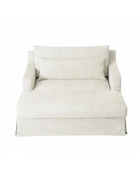 Streamdale Furniture Chenille Sofa Bed, 59.5-Inch Sleeper Sofa