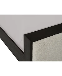 Ryder 63" Oak Veneer Upholstered King Bed