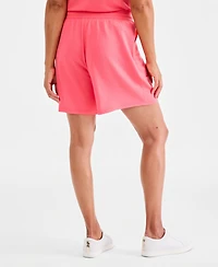 Style & Co Petite LuxLounge French Terry Knit Pull-On Shorts, Macy's Exclusive