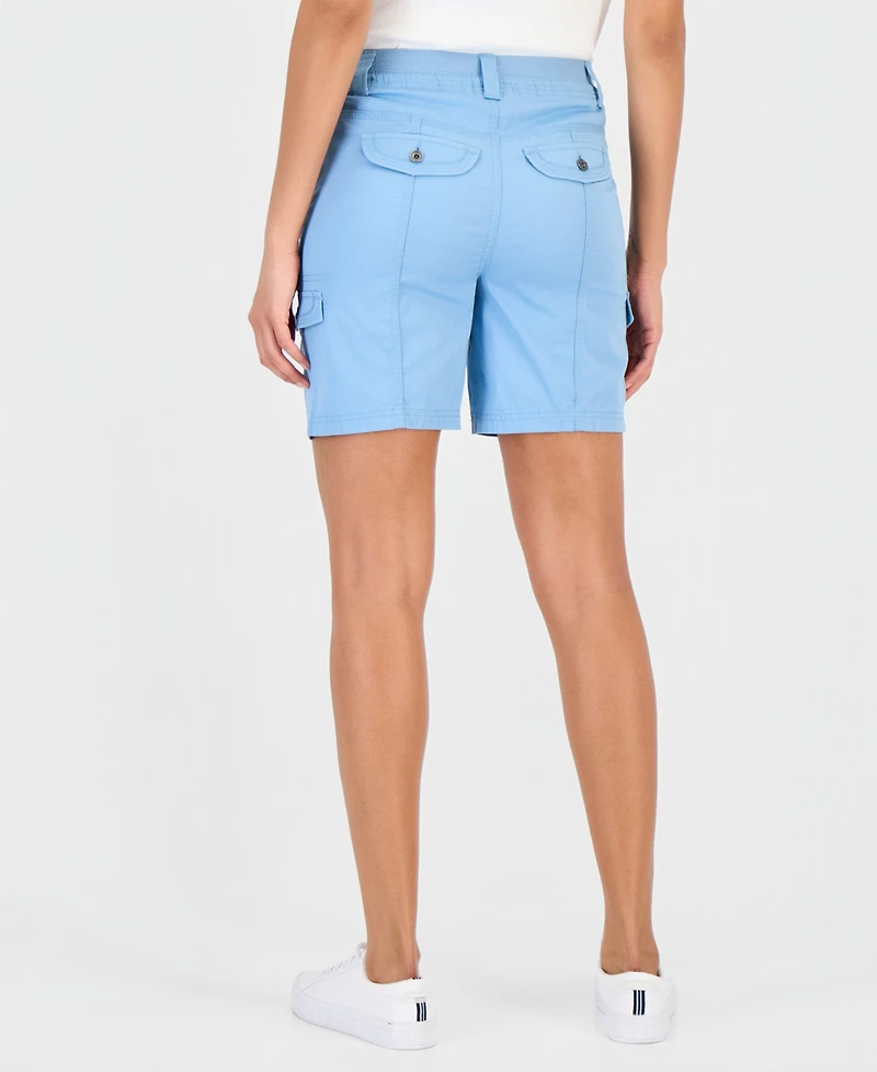 Style & Co Women's Mid Rise Comfort-Waist Cargo Shorts, Macy's Exclusive