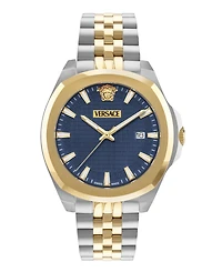 Versace Men's Luxury Two-Tone Stainless Steel Bracelet Watch, 42mm