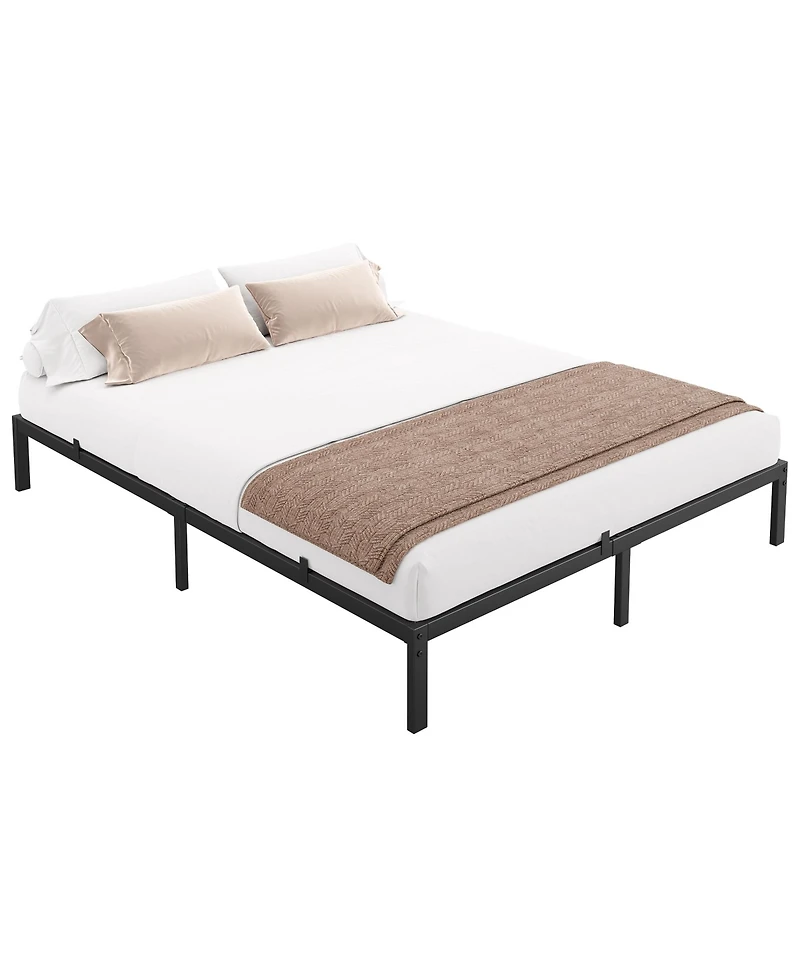 gaomon Inch Bed Frame Metal Platform, Bed Frame with Ample Storage, No Box Spring Needed and Steel Slat Support