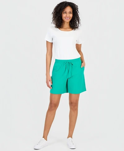 Style & Co Women's Mid Rise Sweatpant Shorts, Created for Macy's