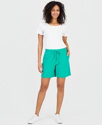 Style & Co Women's Mid Rise Sweatpant Shorts, Created for Macy's