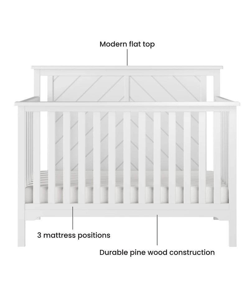 Child Craft Hampton Flat Top 4-in-1 Convertible Crib