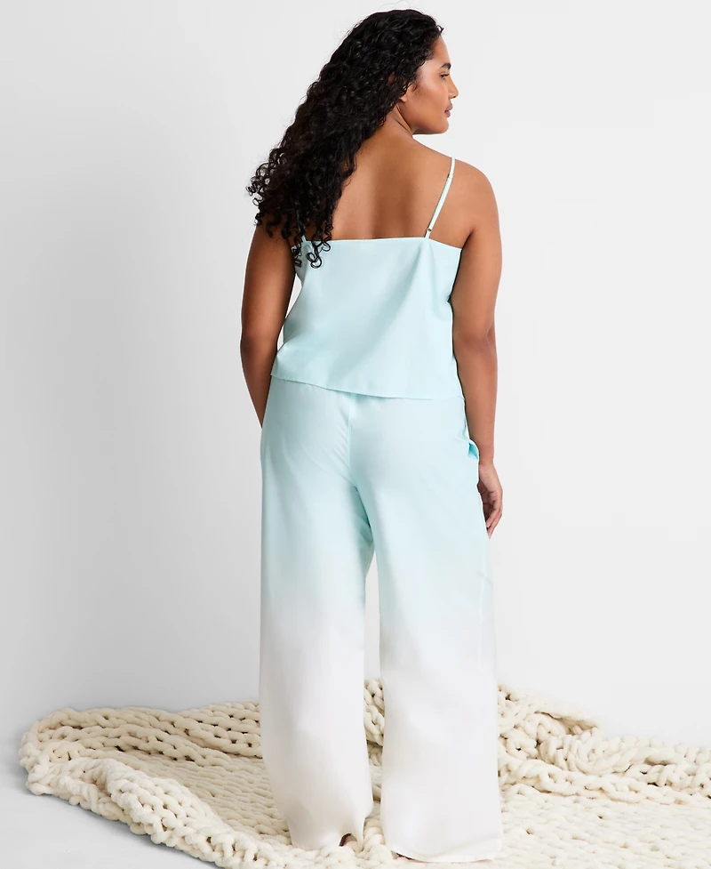 State of Day Women's Tie Front Tank & Pant Pajama Set, Macy's Exclusive