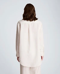 Kenneth Cole Women's Long-Sleeve Button-Front Top