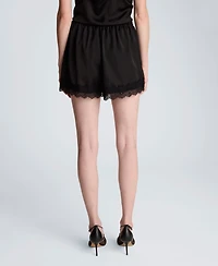 Kenneth Cole Women's Mid-Rise Lace Pull-On Shorts