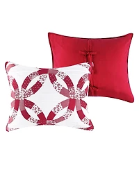 Greenland Home Fashions Wedding Ring Reversible 3-Pc. Coverlet Set, Full/Queen