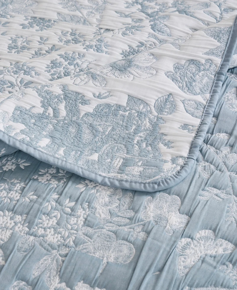 Greenland Home Fashions Toile Patch Reversible 3-Pc. Coverlet Set