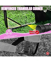 Joyaire Pro-Grade 6x4ft Kids Pop-Up Soccer Goal - 5-Layer Tear-Resistant Net & 10mm Poles, Portable Backyard Training Set with Size 4 Ball