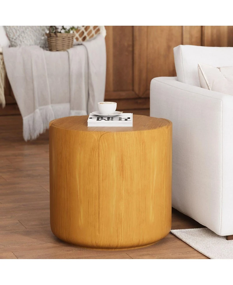 Streamdale Furniture Modern Wood Grain Outdoor Indoor Side Table